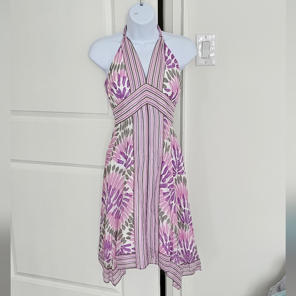 BCBGMAXZIRA handkerchief silk dress - Picture 1 of 5